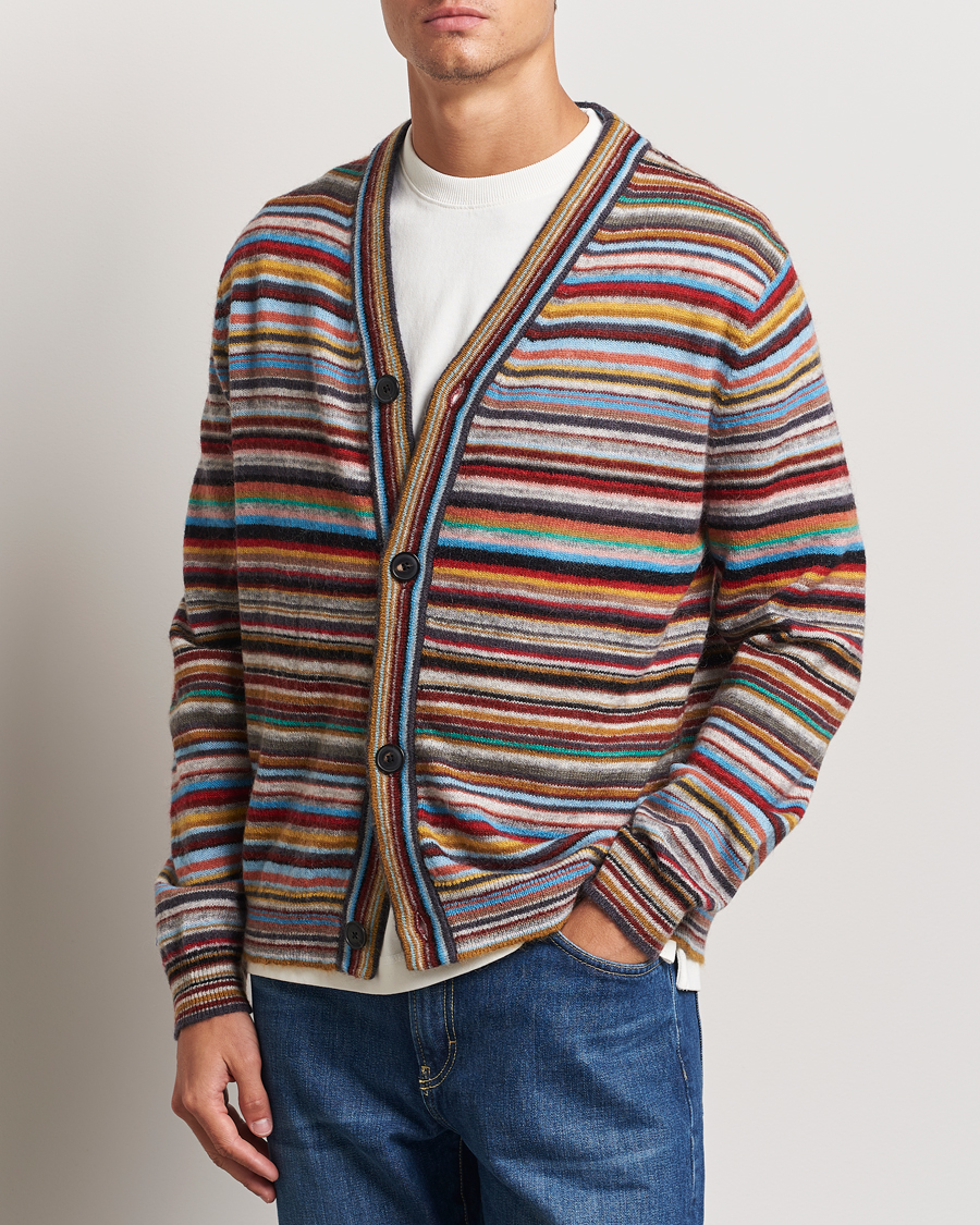 Mies | Puserot | Paul Smith | Striped Wool Cardigan Multi