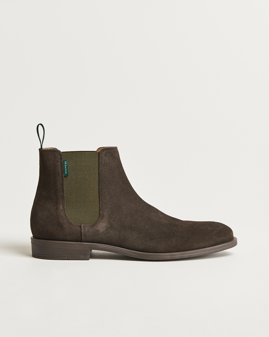 Mies | PS Paul Smith Cedric Suede Chelsea Boot Dark Brown | PS Paul Smith | Cedric Suede Chelsea Boot Dark Brown