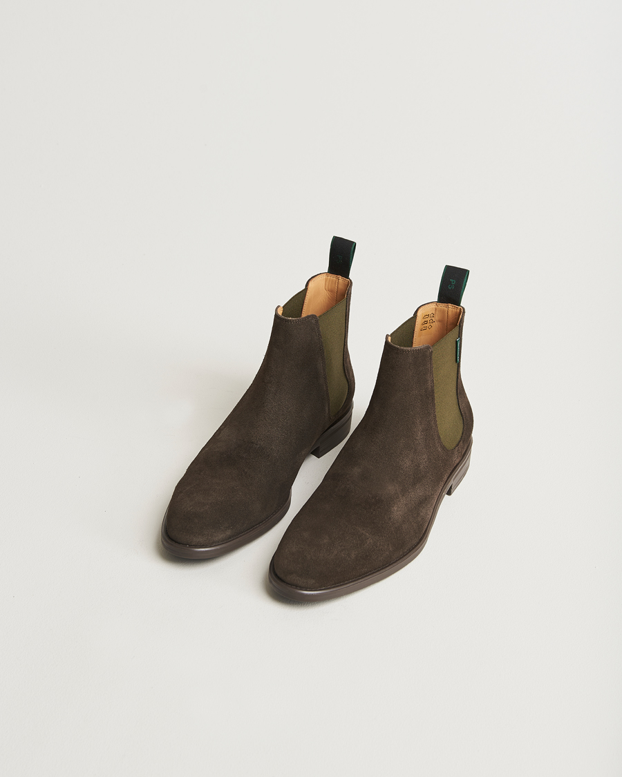 Mies | PS Paul Smith Cedric Suede Chelsea Boot Dark Brown | PS Paul Smith | Cedric Suede Chelsea Boot Dark Brown