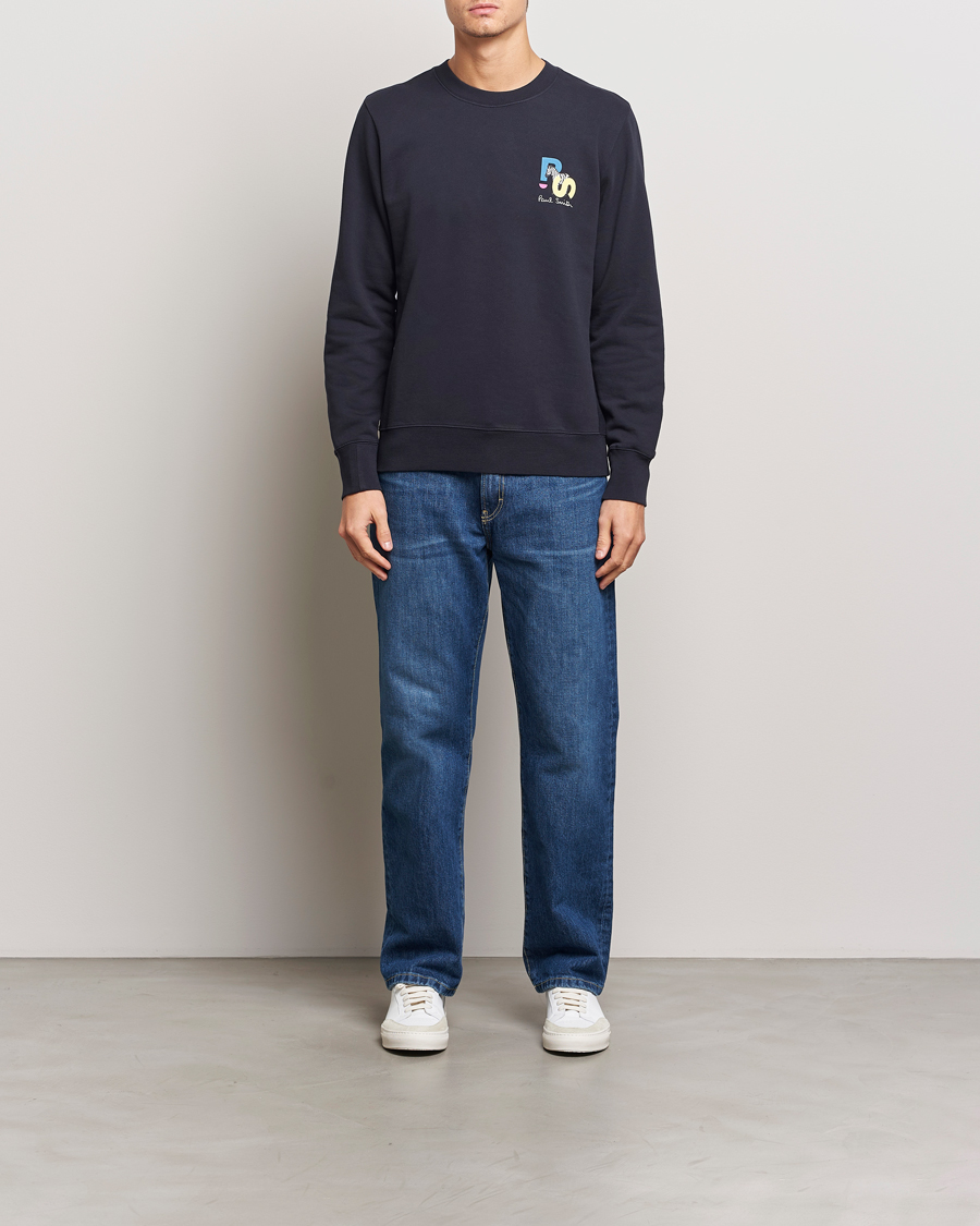 Mies | Puserot | PS Paul Smith | PS Zebra Crew Neck Sweatshirt Blue