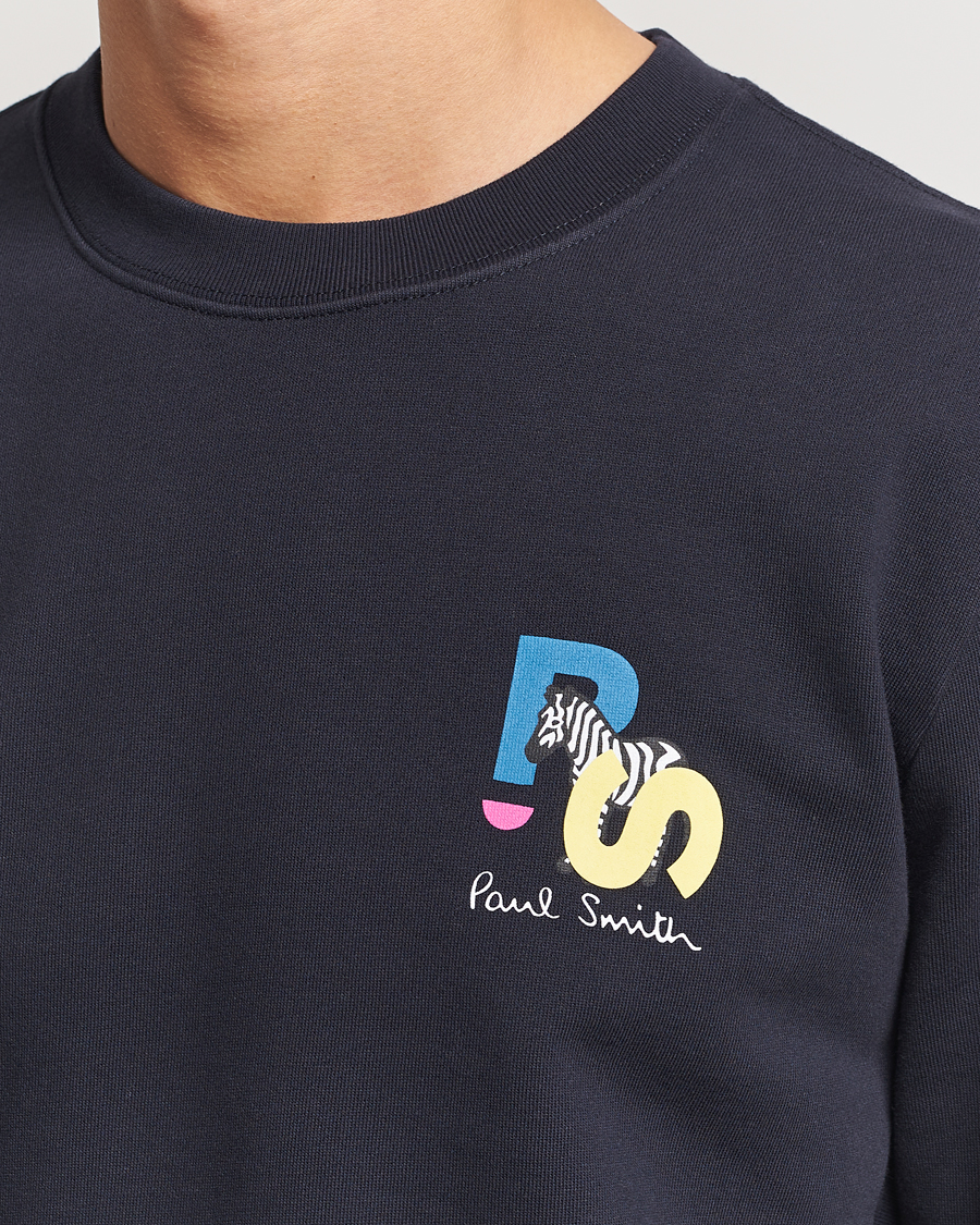 Mies | Puserot | PS Paul Smith | PS Zebra Crew Neck Sweatshirt Blue