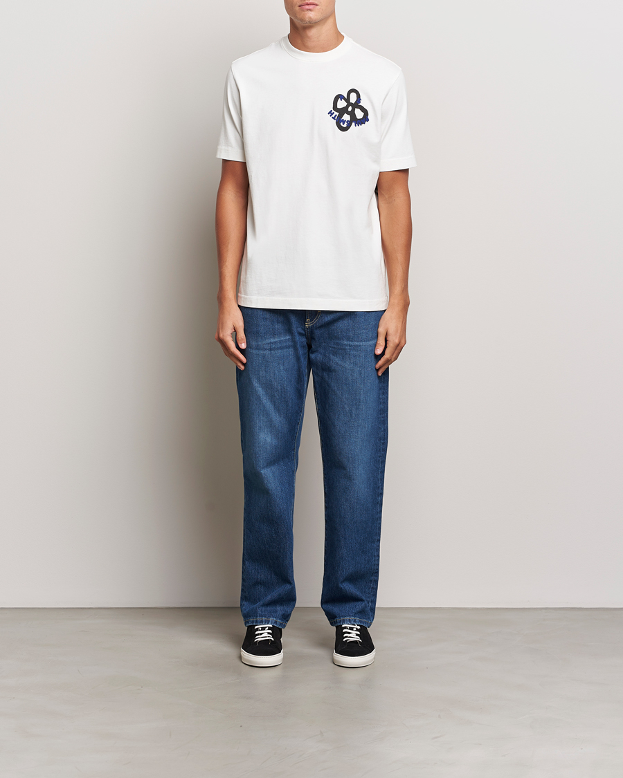 Mies | T-paidat | PS Paul Smith | Happy Flower Crew Neck T-Shirt White