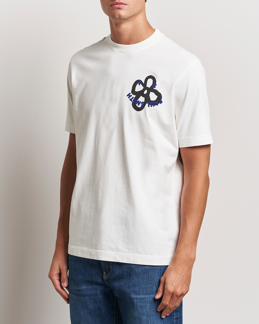 Mies | T-paidat | PS Paul Smith | Happy Flower Crew Neck T-Shirt White