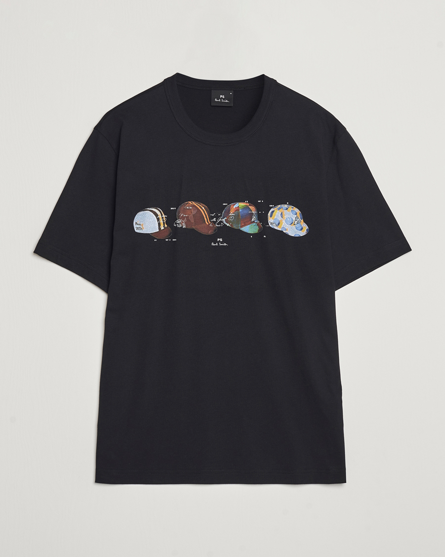 Mies | T-paidat | PS Paul Smith | Cycling Caps Crew Neck T-Shirt Black