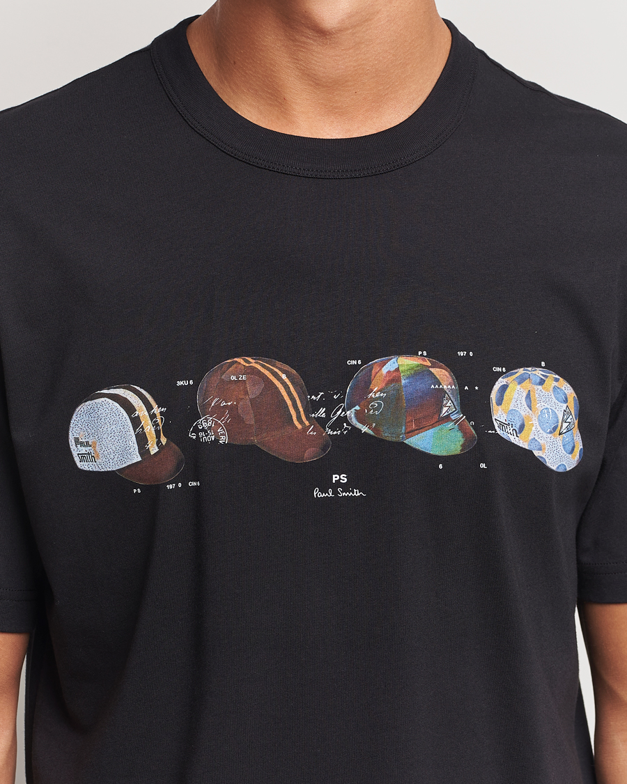 Mies | T-paidat | PS Paul Smith | Cycling Caps Crew Neck T-Shirt Black