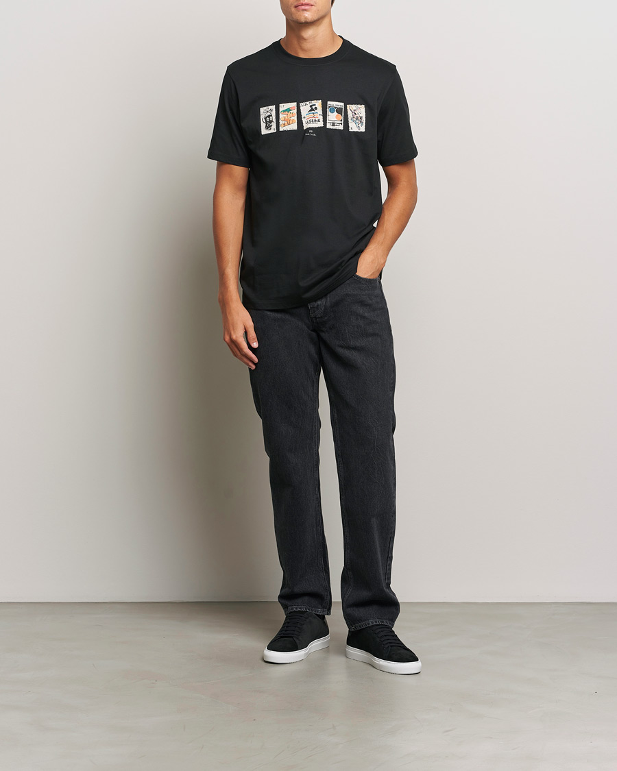 Mies | T-paidat | PS Paul Smith | Stamps Crew Neck T-Shirt Black