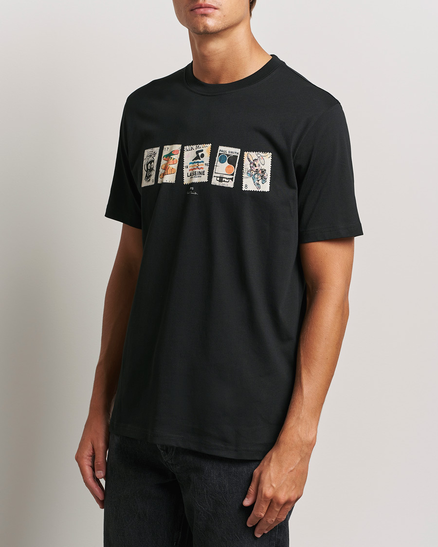 Mies | T-paidat | PS Paul Smith | Stamps Crew Neck T-Shirt Black