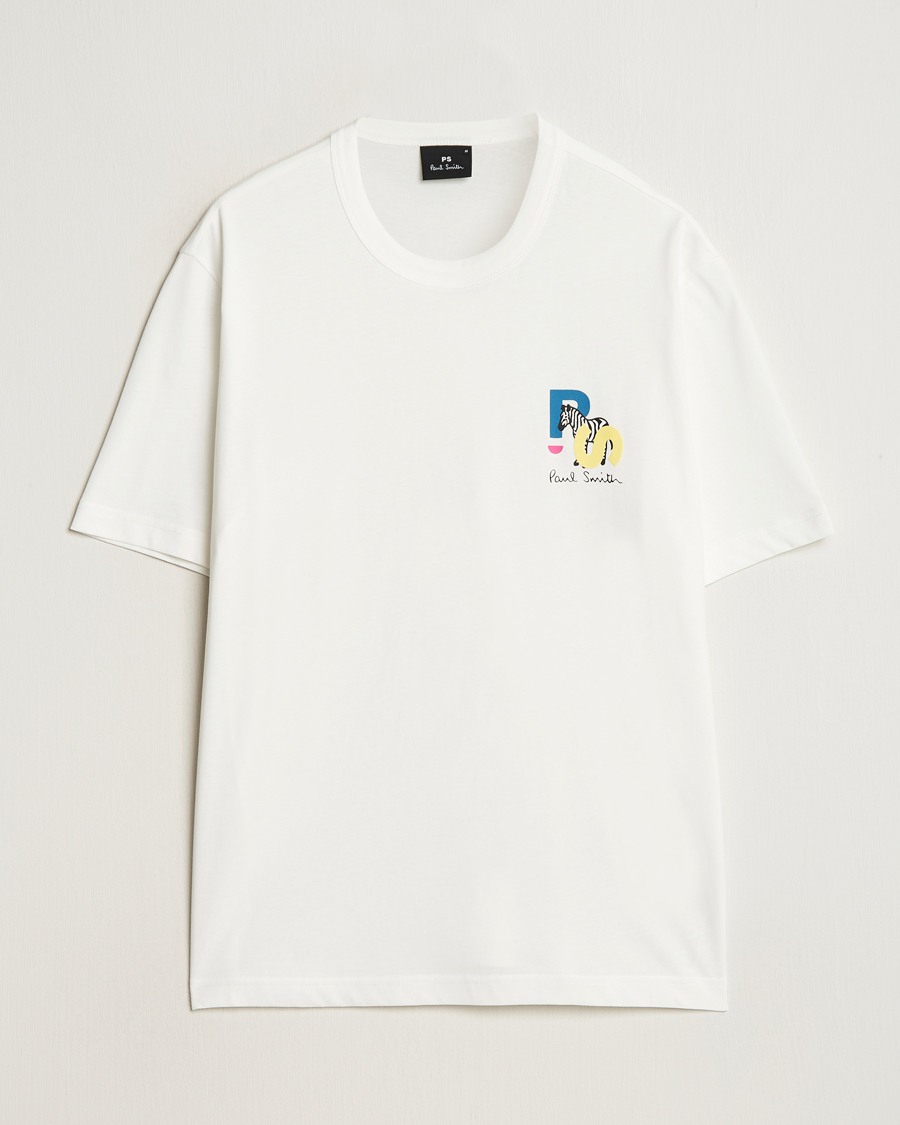 Mies | T-paidat | PS Paul Smith | PS Zebra Crew Neck T-Shirt White