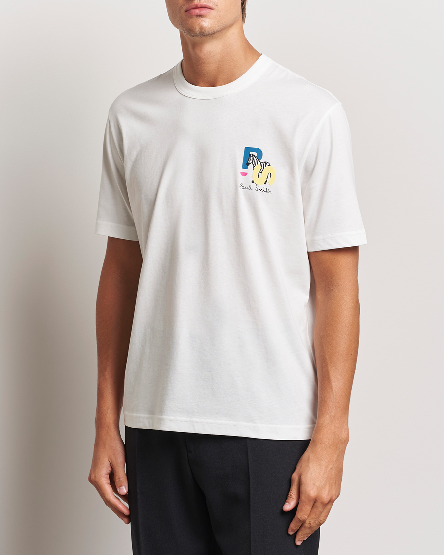 Mies | T-paidat | PS Paul Smith | PS Zebra Crew Neck T-Shirt White