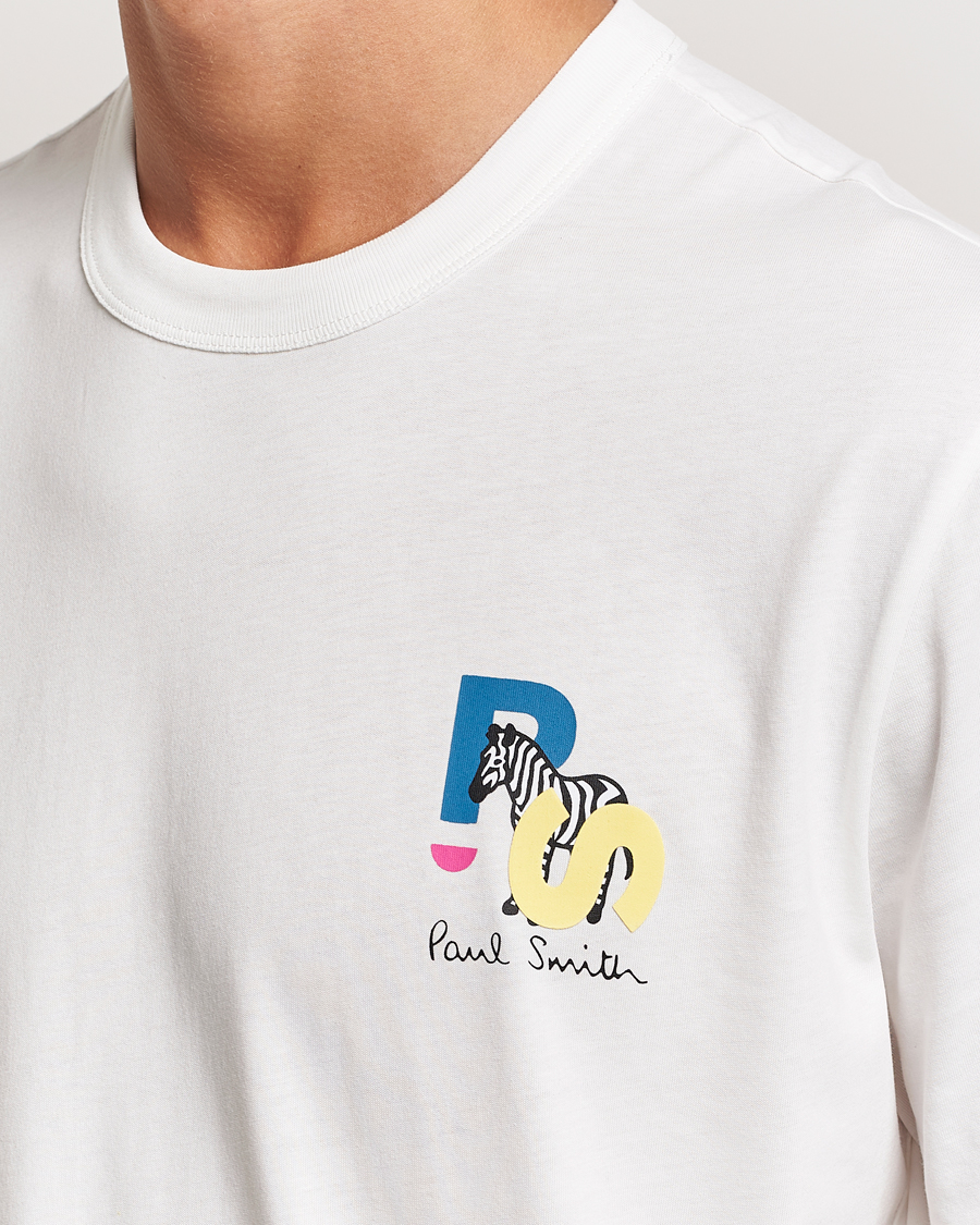 Mies | T-paidat | PS Paul Smith | PS Zebra Crew Neck T-Shirt White