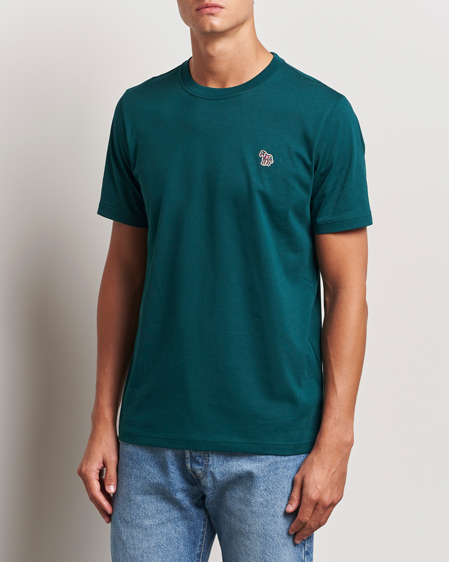 Mies | T-paidat | PS Paul Smith | Organic Cotton Zebra T-Shirt Green