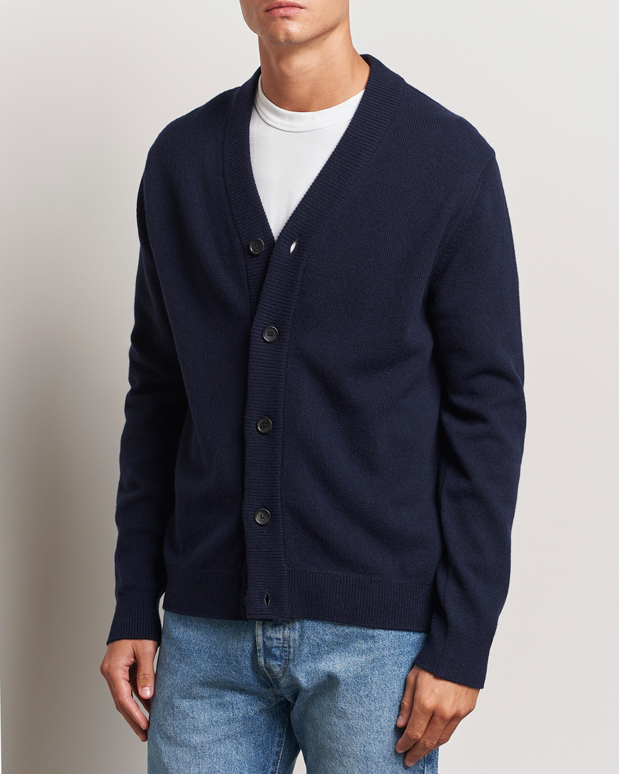 Mies | Puserot | PS Paul Smith | Merino Wool Cardigan Navy