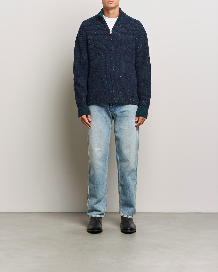 Mies | Puserot | PS Paul Smith | Wool Half Zip Navy