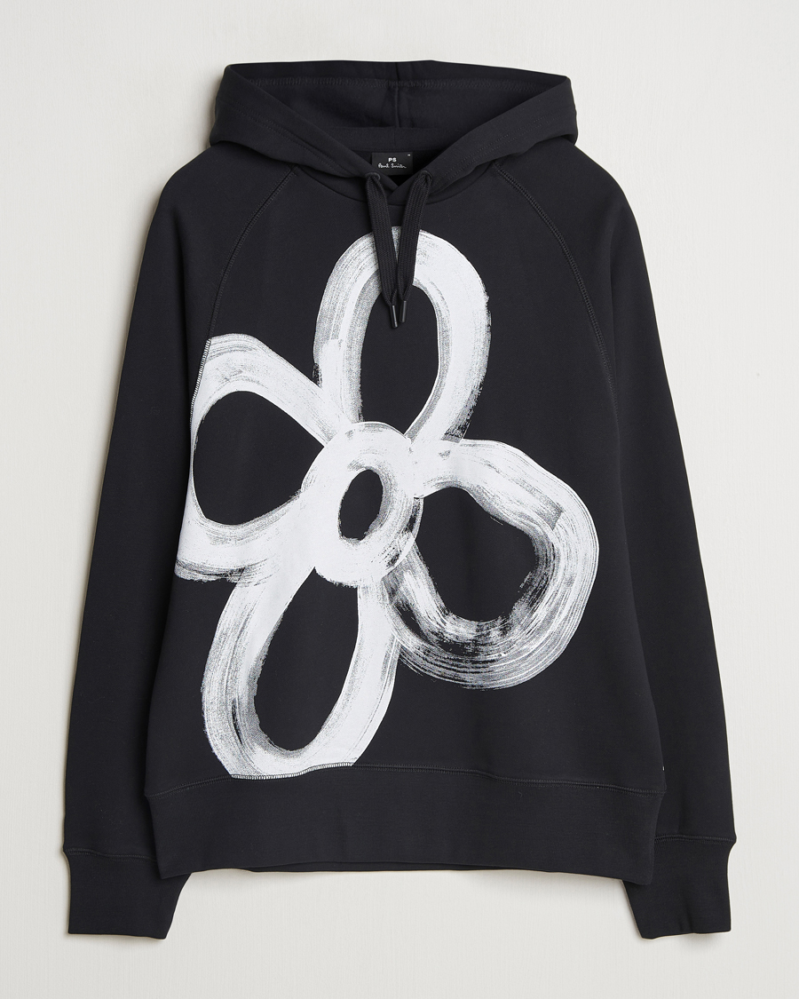 Mies | Puserot | PS Paul Smith | Happy Flower Hoodie Black