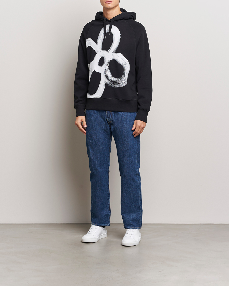 Mies | Puserot | PS Paul Smith | Happy Flower Hoodie Black