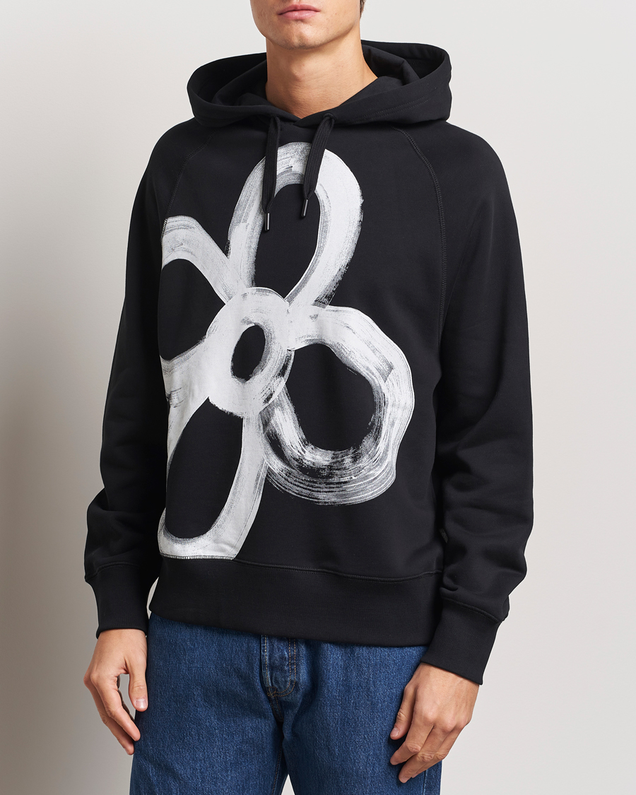 Mies | Puserot | PS Paul Smith | Happy Flower Hoodie Black