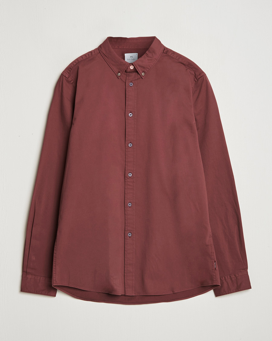 Mies | Kauluspaidat | PS Paul Smith | Regular Fit Cotton Shirt Dark Red