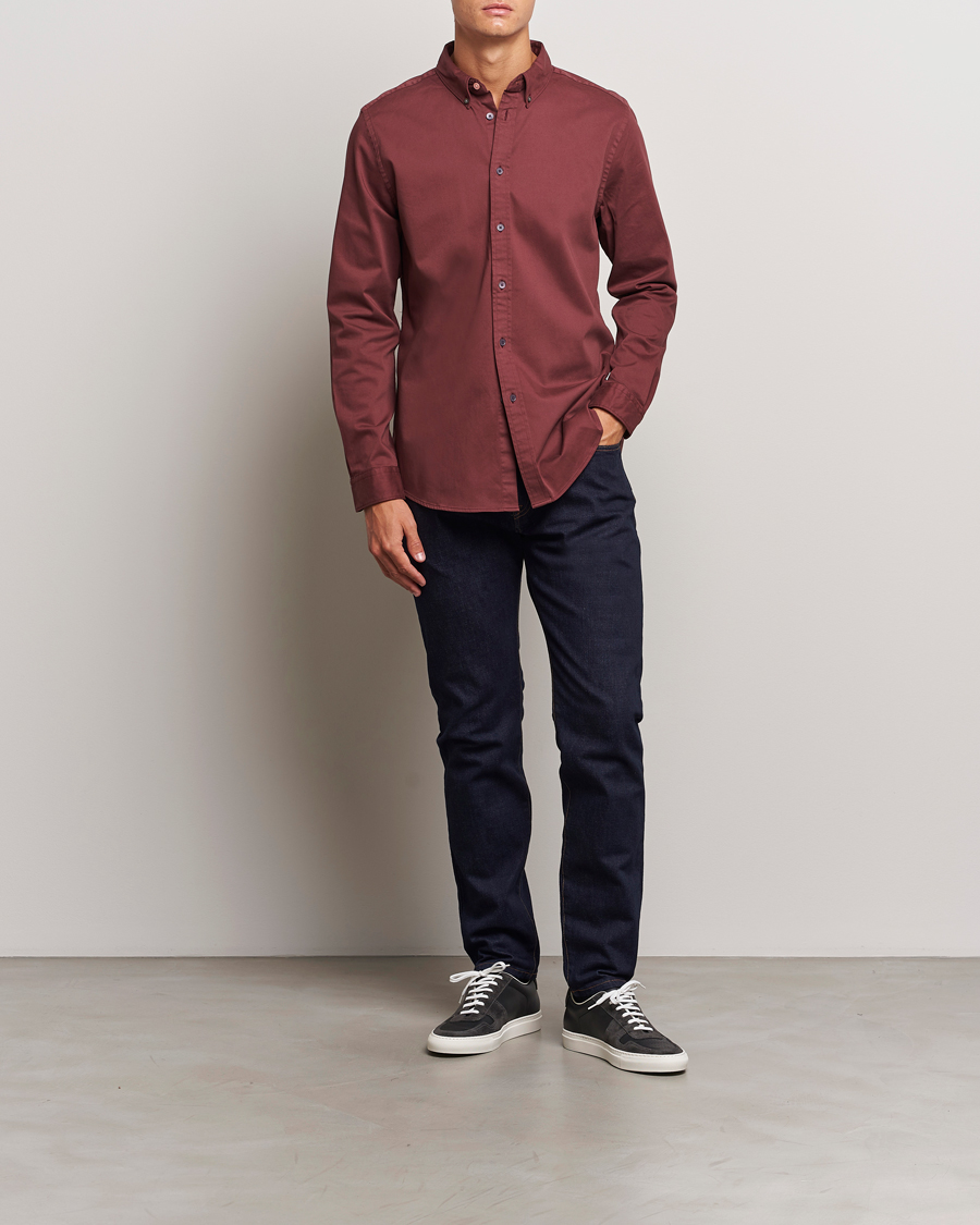 Mies | Kauluspaidat | PS Paul Smith | Regular Fit Cotton Shirt Dark Red