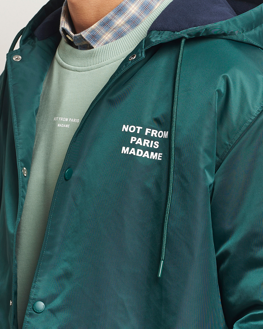Mies | Takit | Drôle de Monsieur | La Parka Slogan Coat Dark Green
