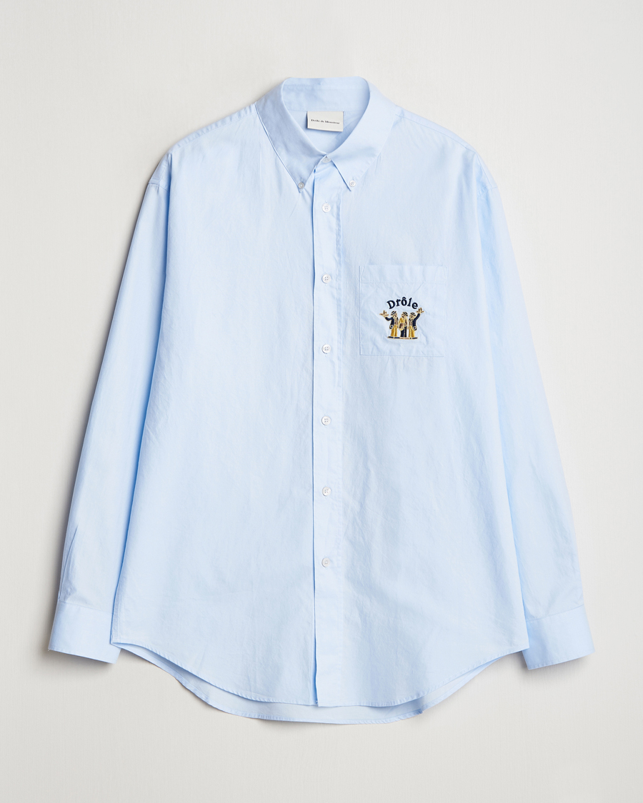 Mies | Kauluspaidat | Drôle de Monsieur | Oxford Shirt Light Blue
