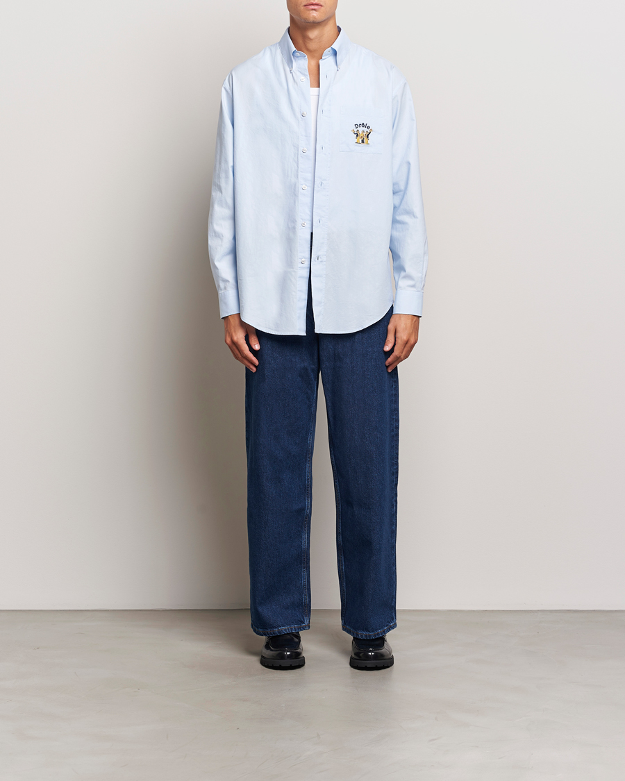 Mies | Kauluspaidat | Drôle de Monsieur | Oxford Shirt Light Blue