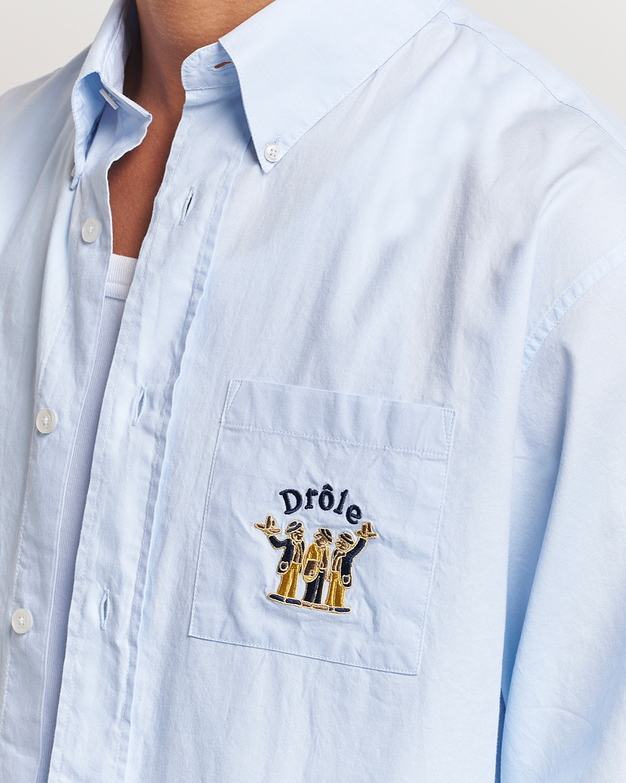 Mies | Kauluspaidat | Drôle de Monsieur | Oxford Shirt Light Blue
