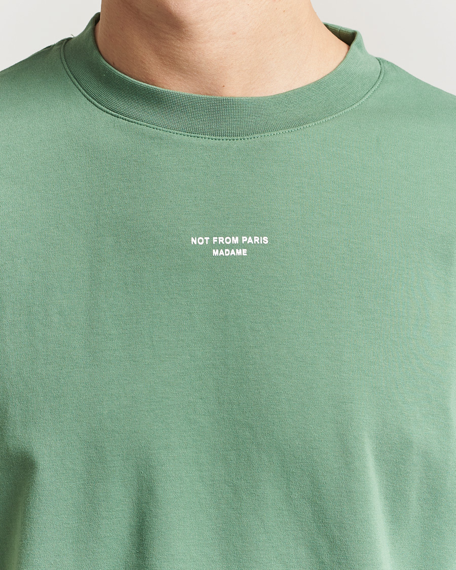 Mies | T-paidat | Drôle de Monsieur | Classic Slogan T-Shirt Water Green