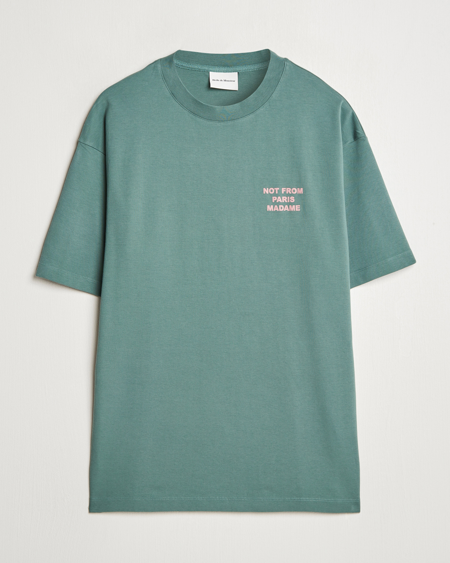 Mies | T-paidat | Drôle de Monsieur | Slogan T-Shirt Dark Green