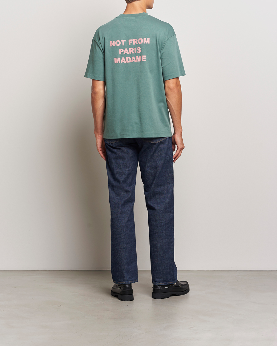 Mies | T-paidat | Drôle de Monsieur | Slogan T-Shirt Dark Green
