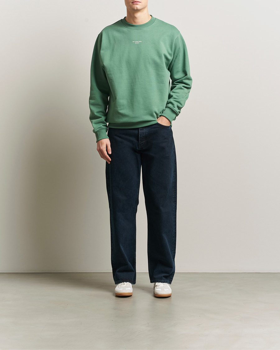 Mies | Puserot | Drôle de Monsieur | Classic Slogan Sweatshirt Water Green