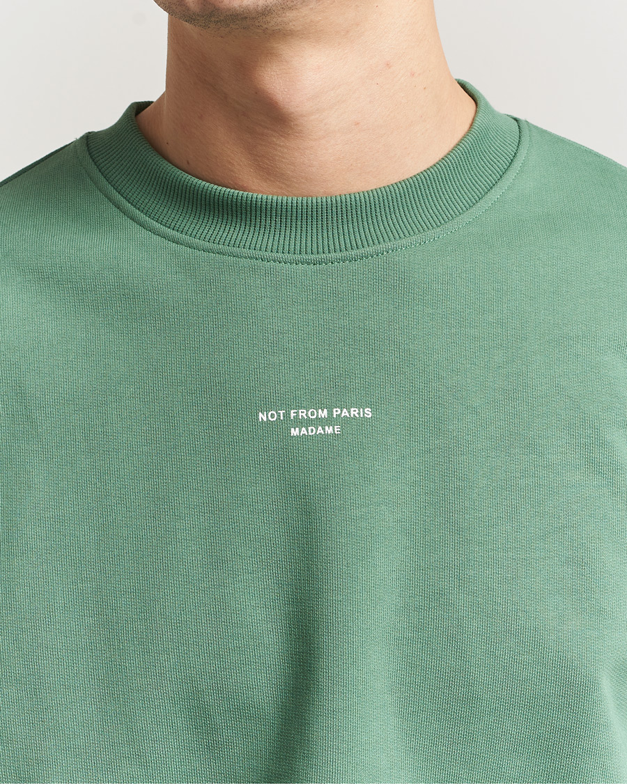 Mies | Puserot | Drôle de Monsieur | Classic Slogan Sweatshirt Water Green