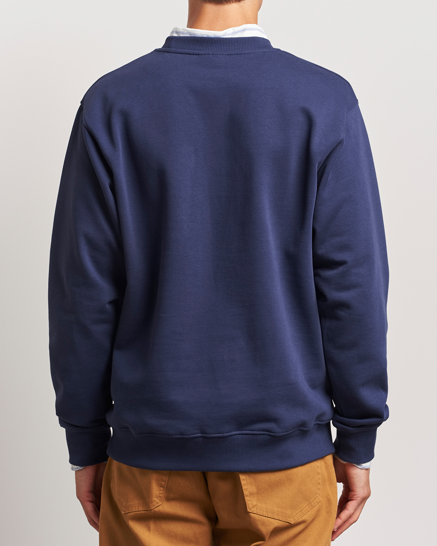 Mies | Puserot | Drôle de Monsieur | Flower Slogan Sweatshirt Dark Navy