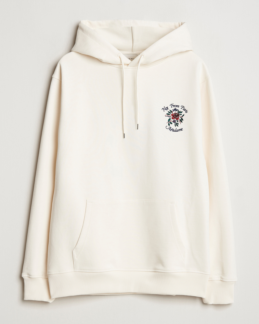 Mies | Puserot | Drôle de Monsieur | Flower Slogan Hoodie Cream