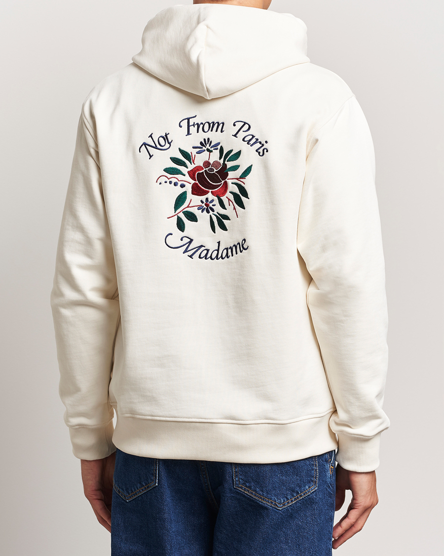 Mies | Puserot | Drôle de Monsieur | Flower Slogan Hoodie Cream