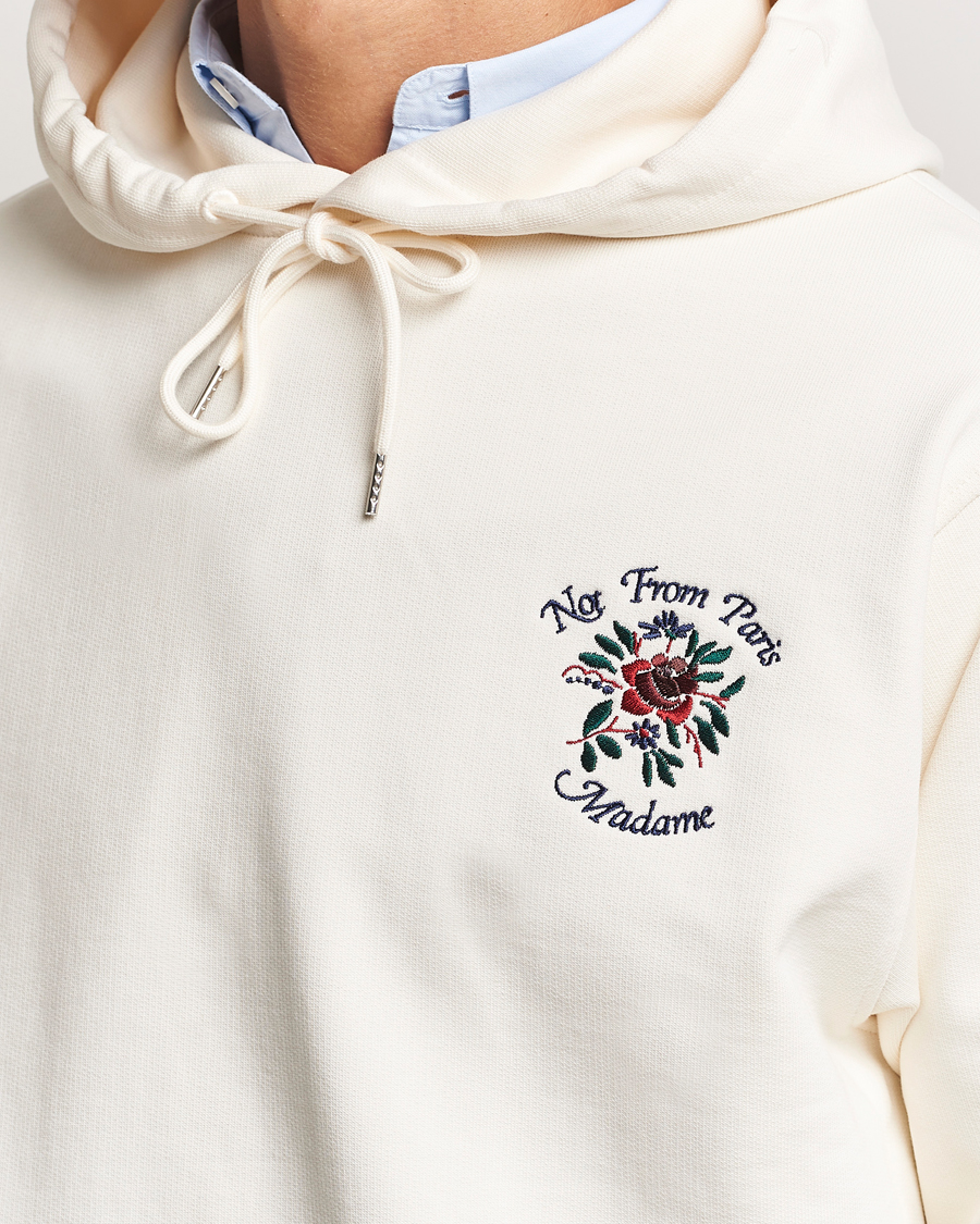 Mies | Puserot | Drôle de Monsieur | Flower Slogan Hoodie Cream