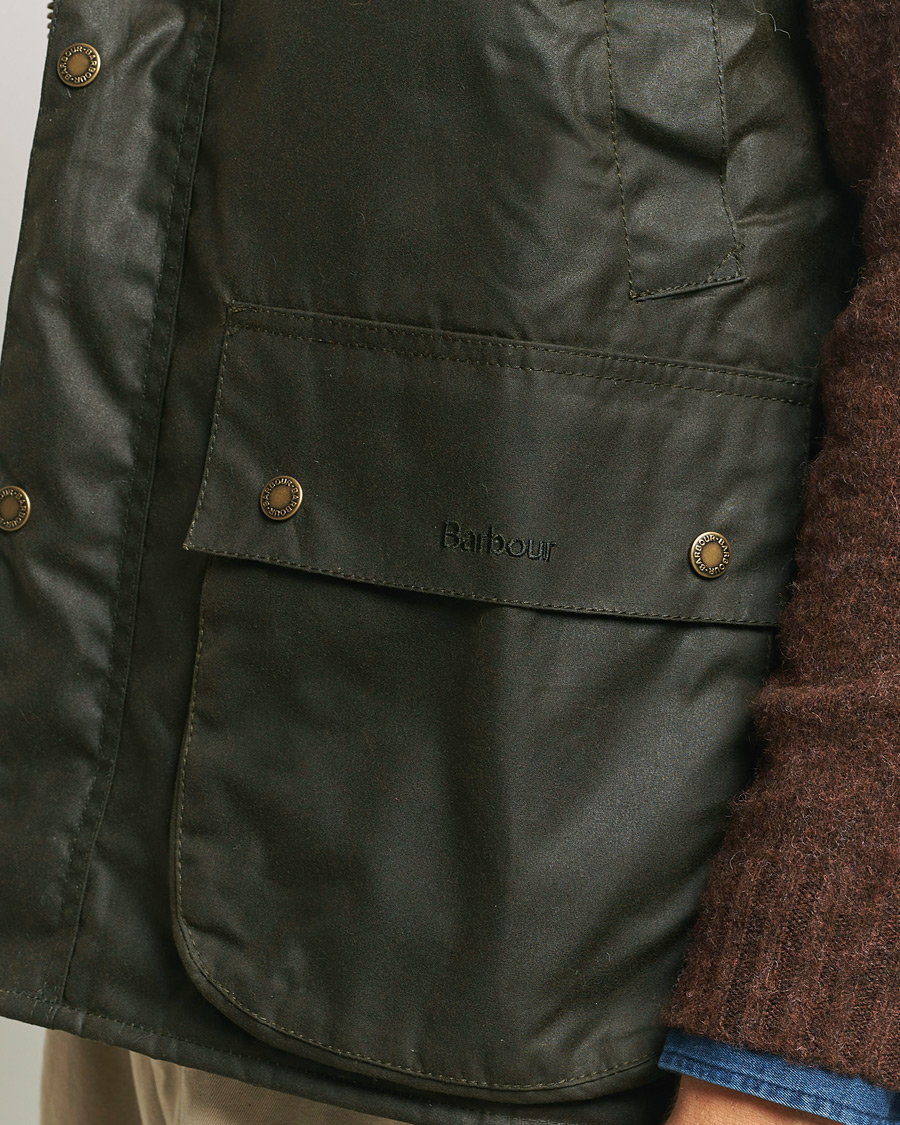 Mies | Takit | Baracuta | x Barbour Wax Gilet Olive