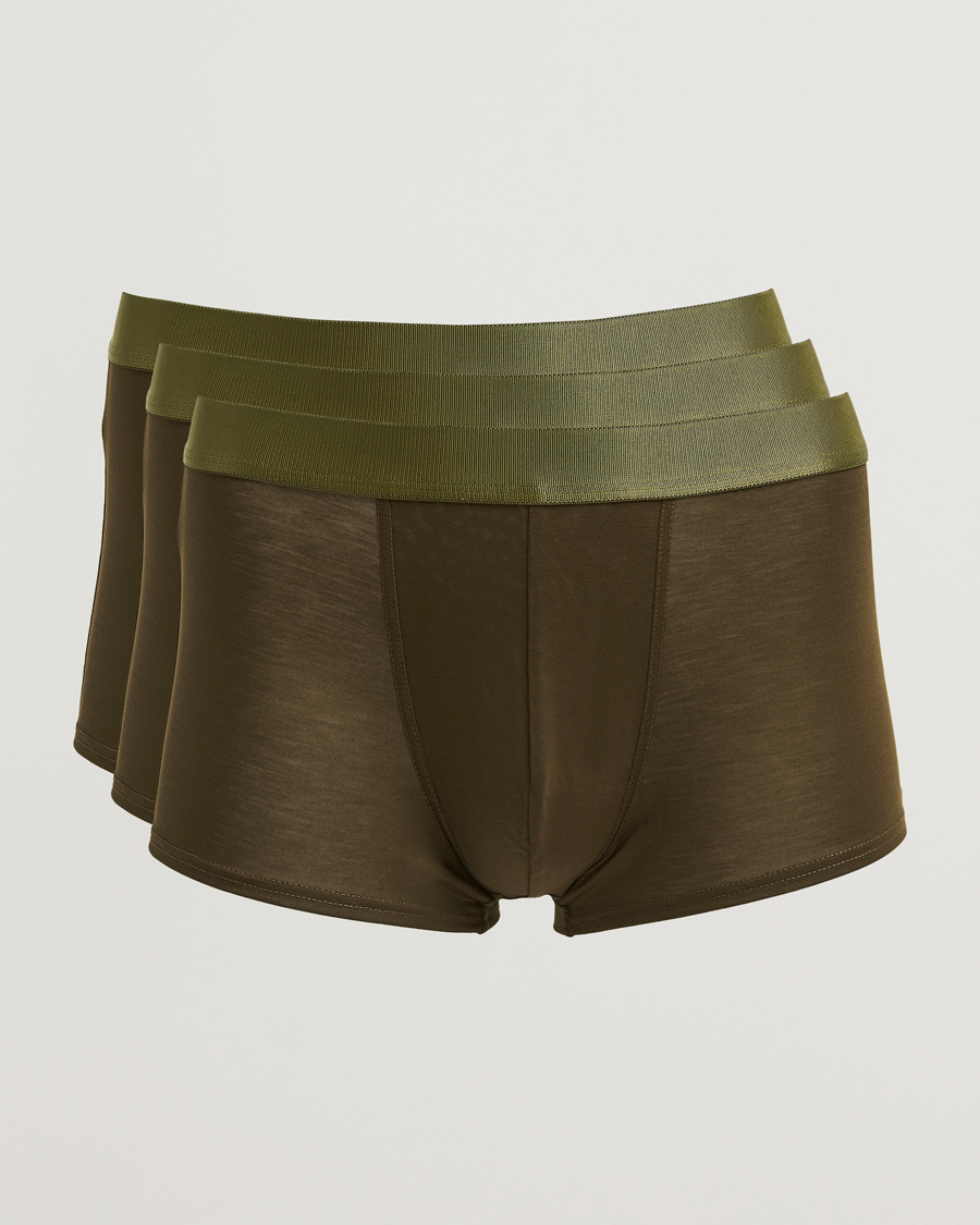 Mies | Alusvaatteet | CDLP | 3-Pack Boxer Trunk Olive Green