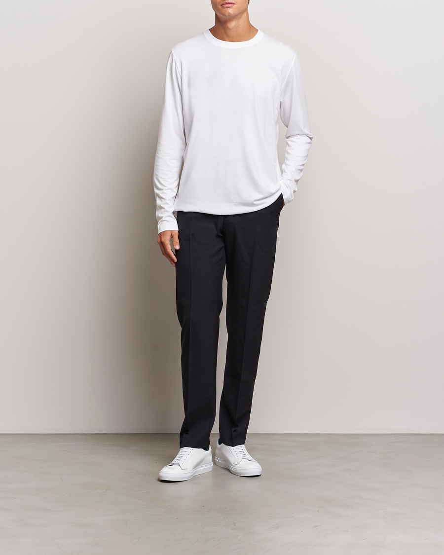 Mies | T-paidat | CDLP | Midweight Long Sleeve T-Shirt White