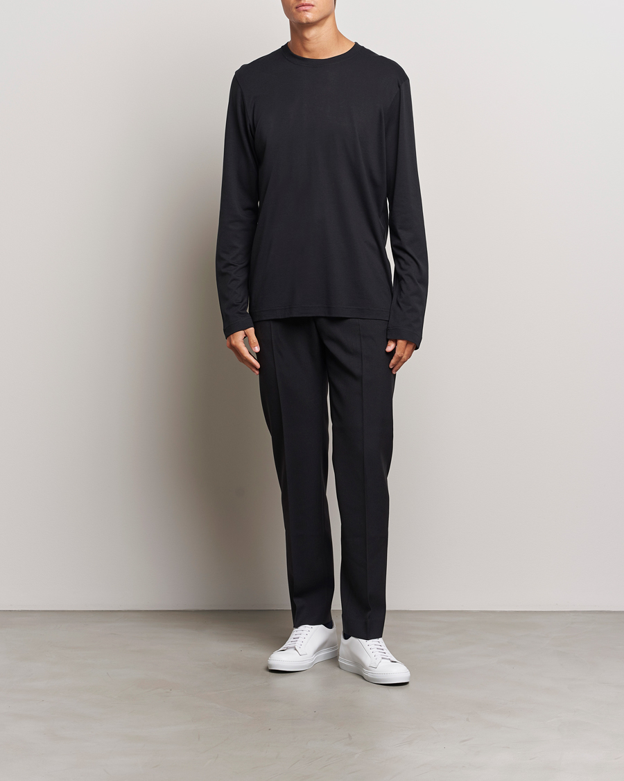 Mies | T-paidat | CDLP | Midweight Long Sleeve T-Shirt Black