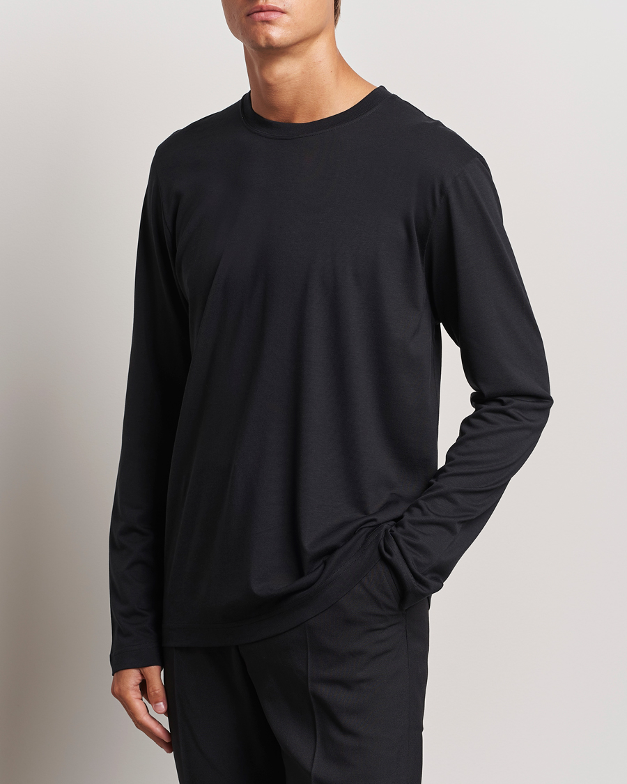 Mies | T-paidat | CDLP | Midweight Long Sleeve T-Shirt Black