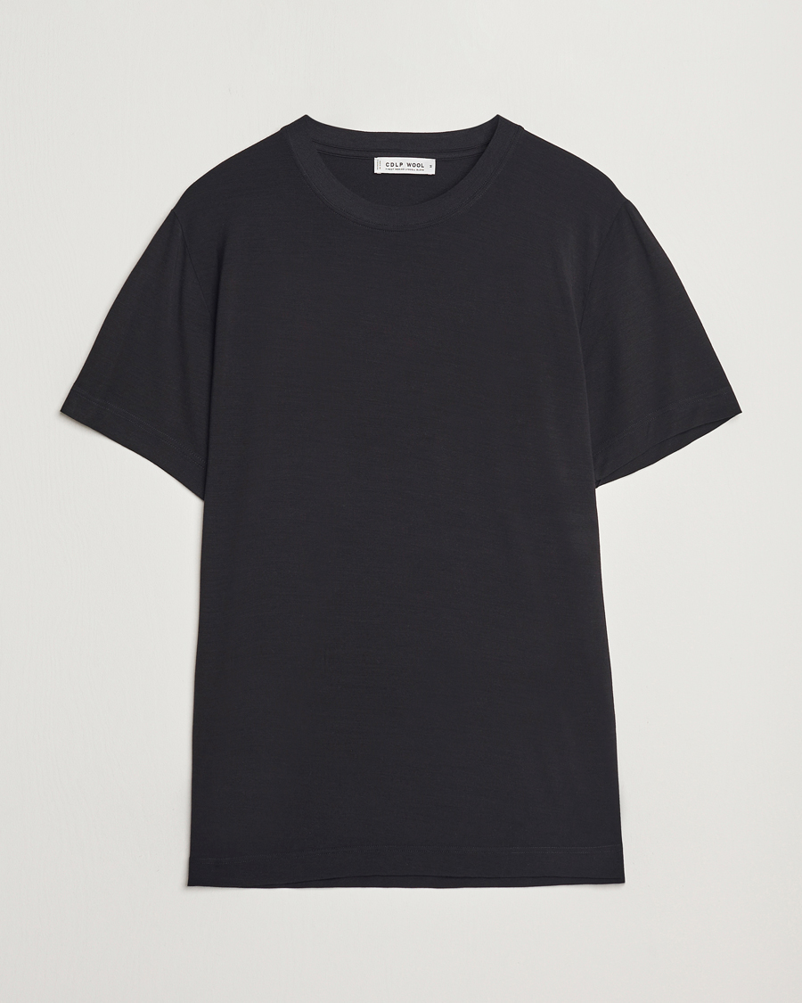 Mies | T-paidat | CDLP | Wool T-Shirt Black