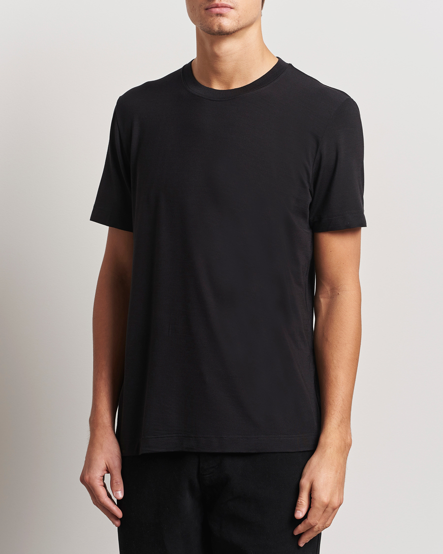 Mies | T-paidat | CDLP | Wool T-Shirt Black