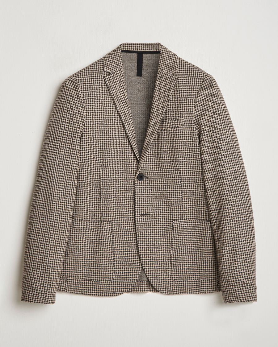Mies | Pikkutakit | Harris Wharf London | Two Button Houndstooth Blazer Beige