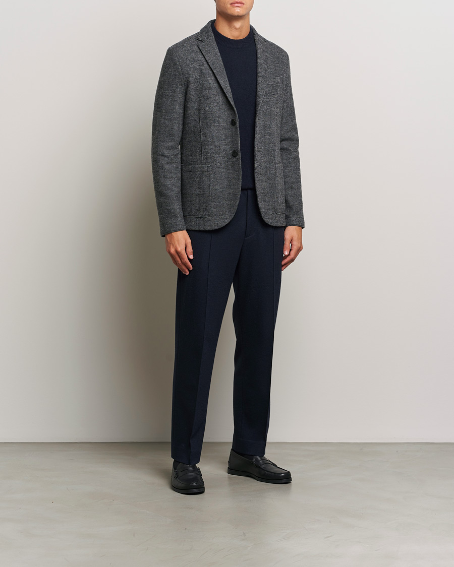 Mies | Pikkutakit | Harris Wharf London | Two Button Prince Of Wales Blazer Grey/Black
