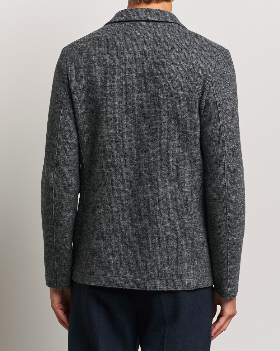 Mies | Pikkutakit | Harris Wharf London | Two Button Prince Of Wales Blazer Grey/Black
