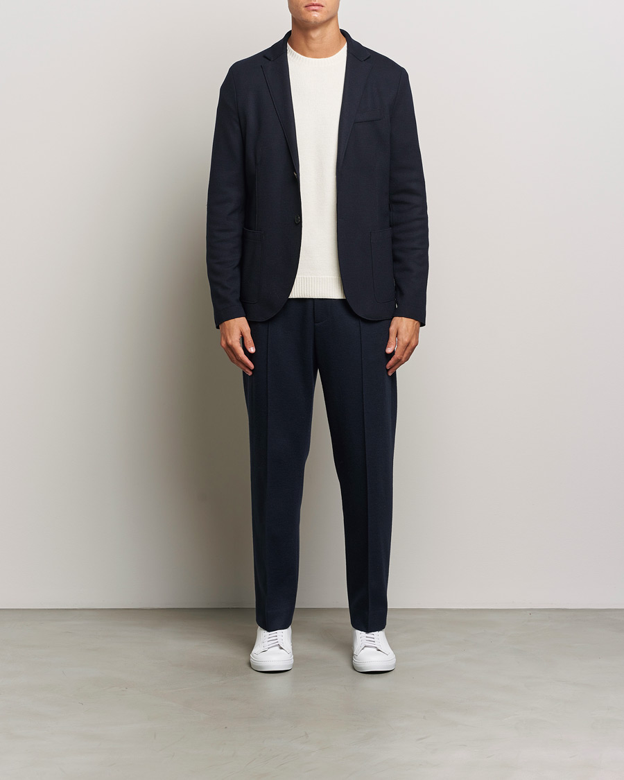 Mies | Pikkutakit | Harris Wharf London | Two Button Superfine Merino Blazer Navy