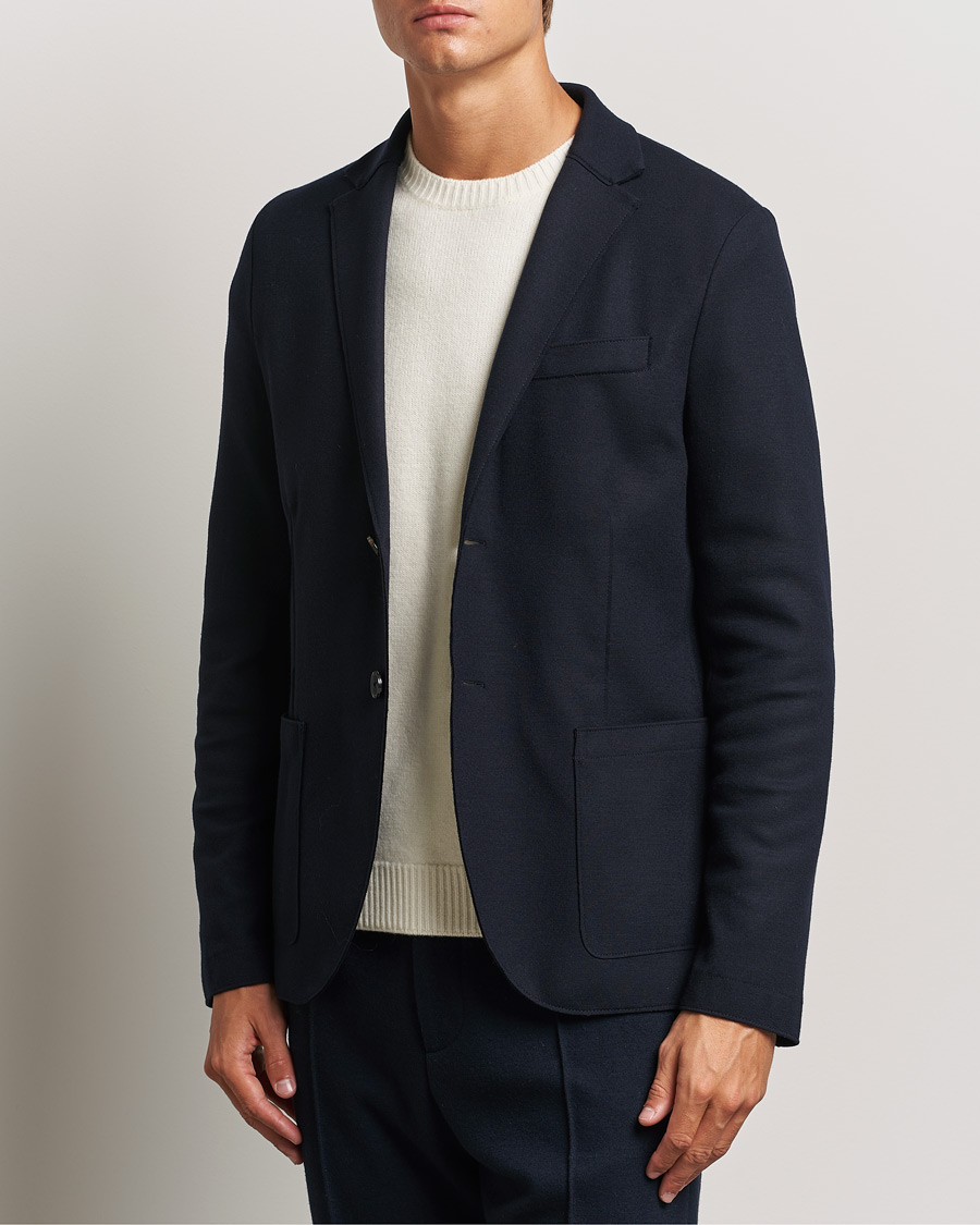 Mies | Pikkutakit | Harris Wharf London | Two Button Superfine Merino Blazer Navy