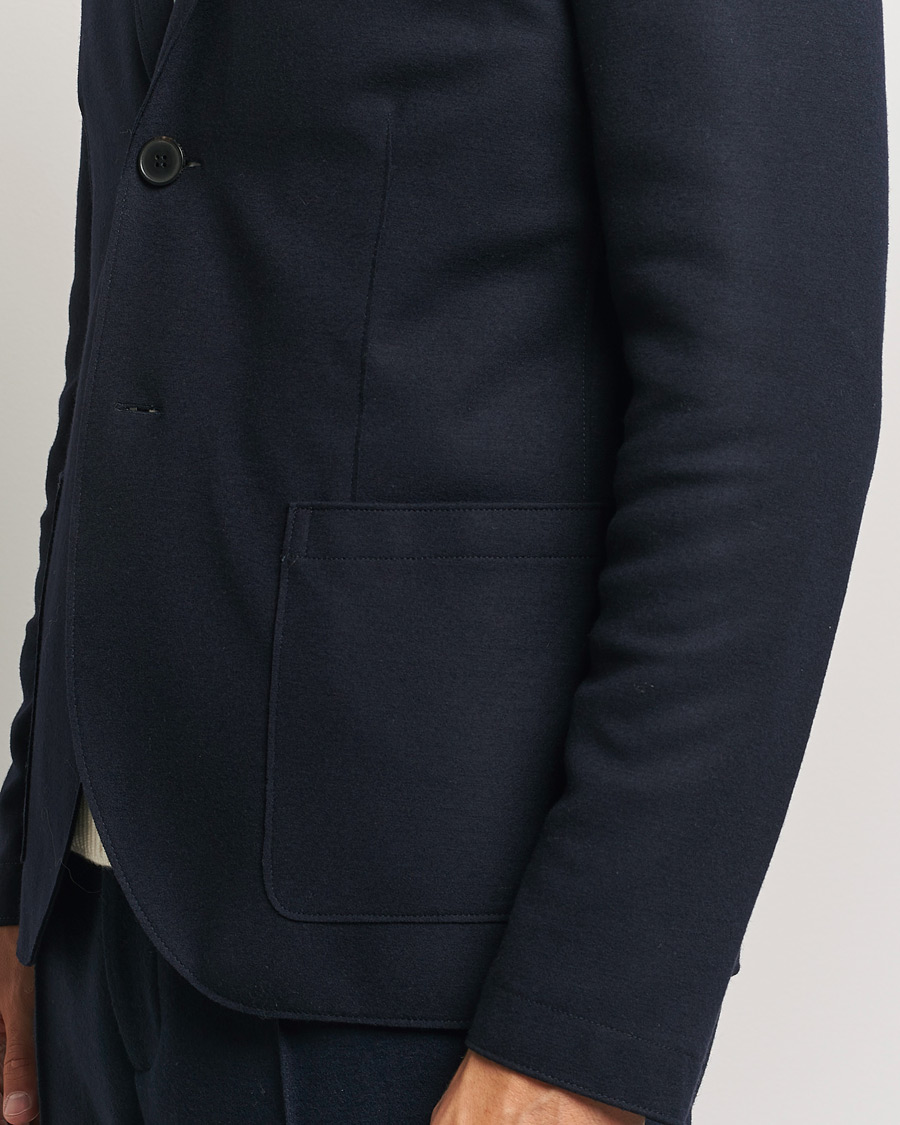Mies | Pikkutakit | Harris Wharf London | Two Button Superfine Merino Blazer Navy