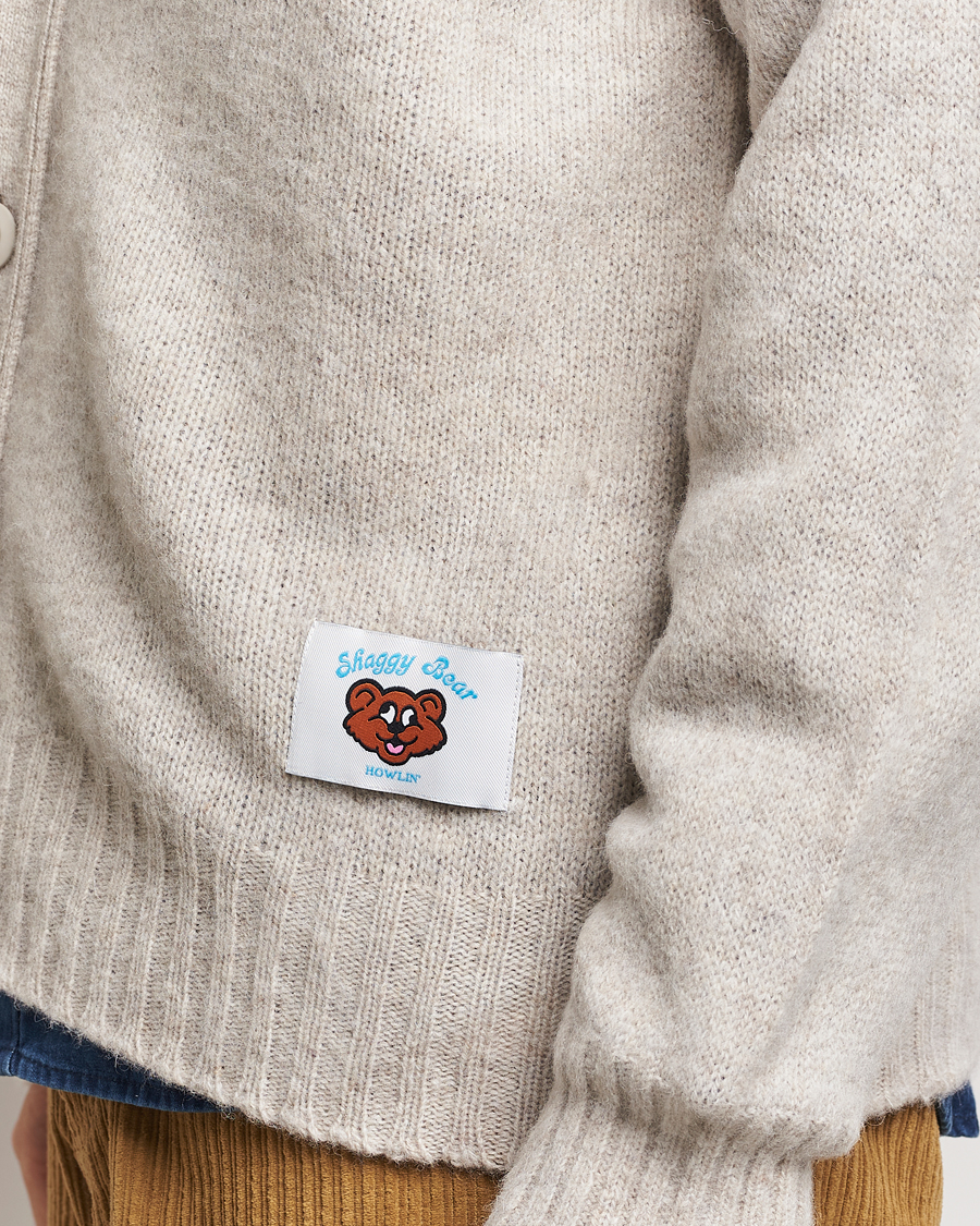 Mies | Puserot | Howlin' | Shaggy Bear Cardigan Cosmic Latte