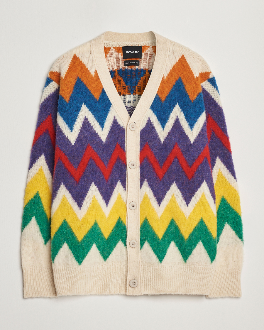 Mies | Puserot | Howlin' | Brushed Wool Cardigan Ecru